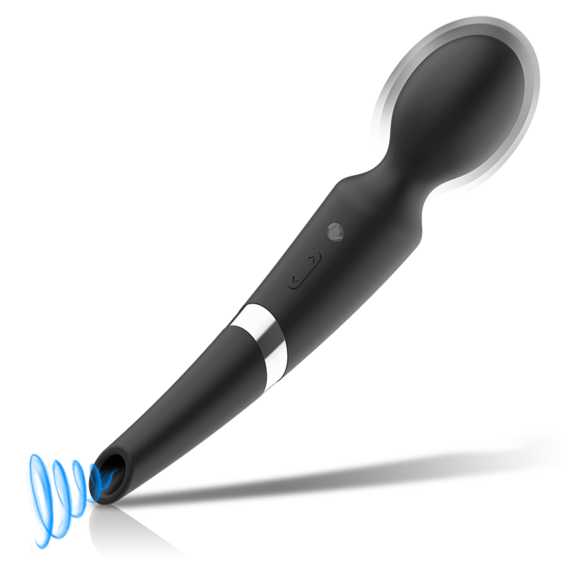 BLACKSILVER – BECK WAND ET ONDES STIMULANTES EN SILICONE 2 EN 1