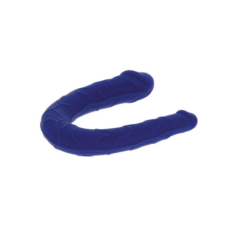 GET REAL – MINI DOUBLE DONG RÉALISTE BLEU