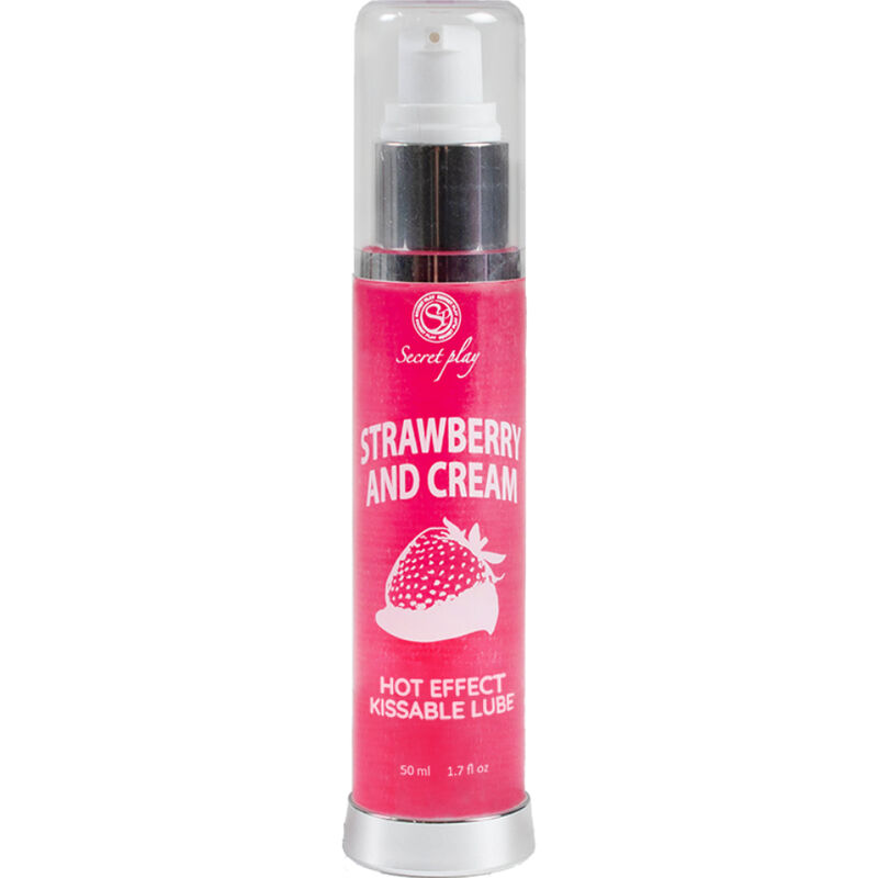 SECRETPLAY – LUBRIFIANT 2-1 EFFET CHALEUR FRAISE  CRÈME 50 ML
