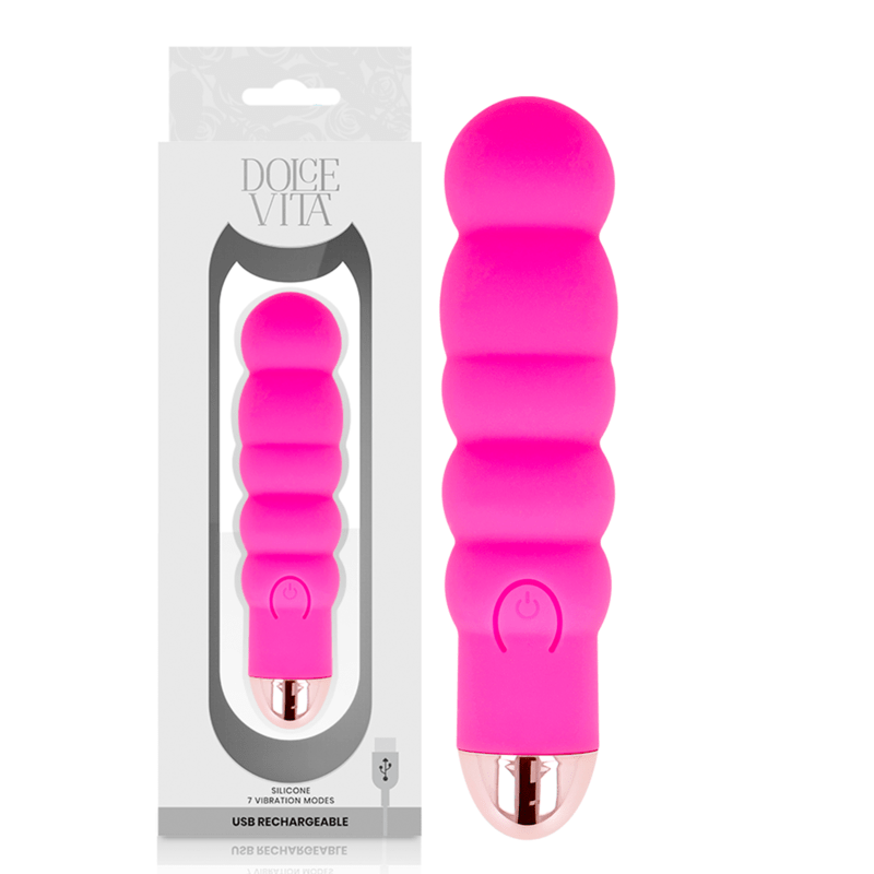 DOLCE VITA – VIBRATEUR RECHARGEABLE SIX ROSE 7 VITESSES
