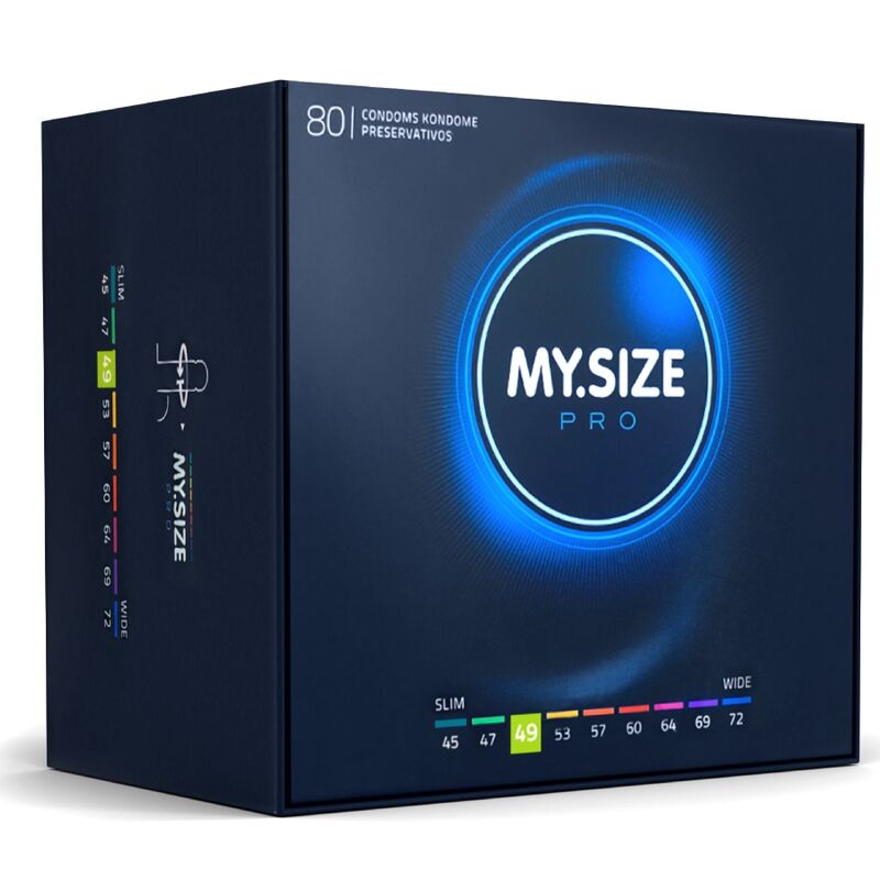MY SIZE – PRO PRÉSERVATIFS 49 MM 80 UNITÉS
