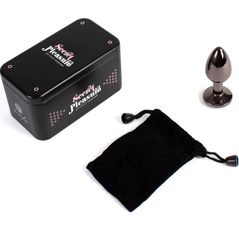 SECRETPLAY – PLUG ANAL EN GUNMETAL PETITE TAILLE 7 CM