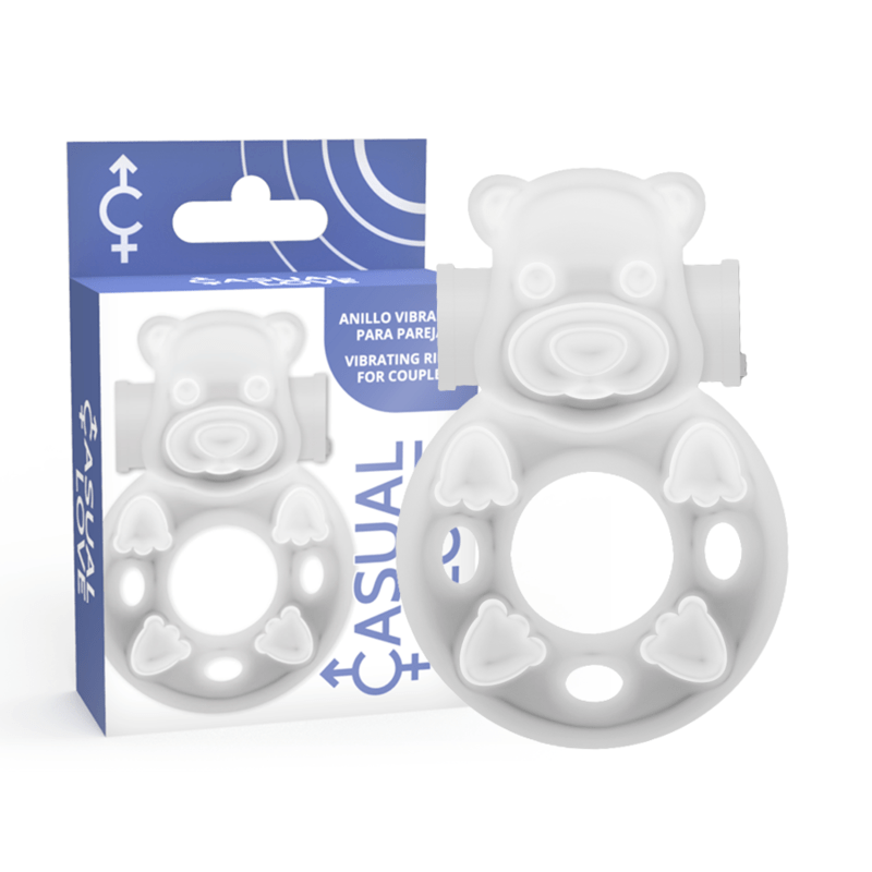 CASUAL LOVE – 26 ANNEAU DE VIBRATEUR TRANSPARENT BUNNY