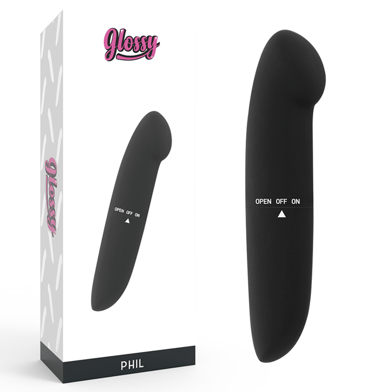 GLOSSY – VIBRATEUR PHIL NOIR