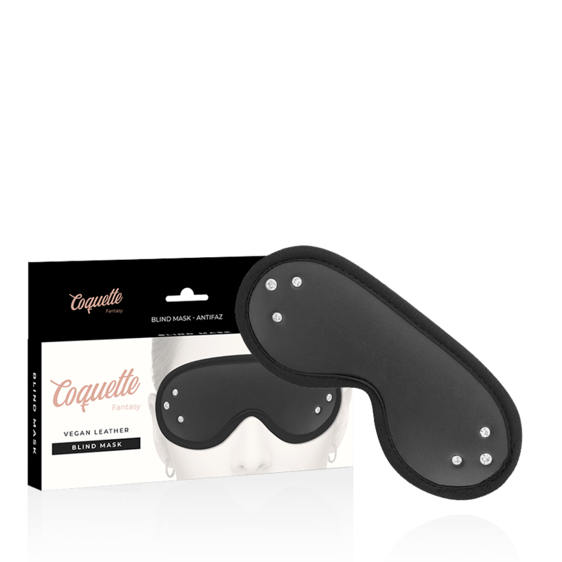 COQUETTE CHIC DESIRE – MASQUE FANTASY EN CUIR VÉGAN AVEC DOUBLURE EN NÉOPRÈNE