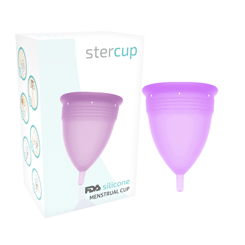 STERCUP – COUPE MENSTRUELLE EN SILICONE FDA LILAS – TAILLE S
