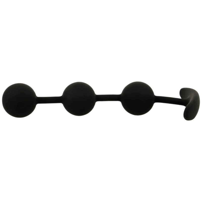 BLACKSILVER – CHAPELET ANAL HARRY 3 SPHÈRES EN SILICONE 14 CM