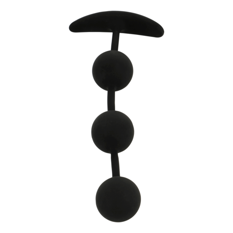 BLACKSILVER – CHAPELET ANAL HARRY 3 SPHÈRES EN SILICONE 14 CM