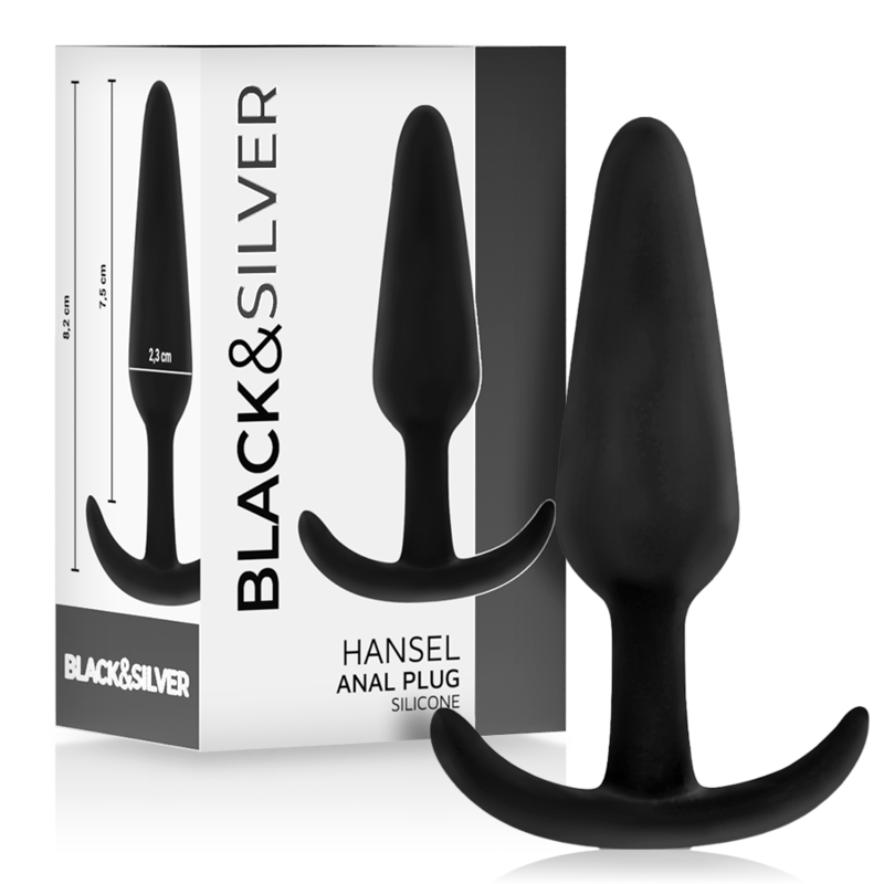 BLACKSILVER – BOUCHON ANAL EN SILICONE HANSEL AVEC PETITE POIGNÉE