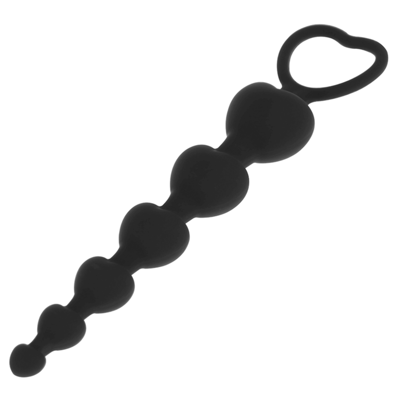 BLACKSILVER – CHAÎNE DE COEURS ANAL MILA 18 CM