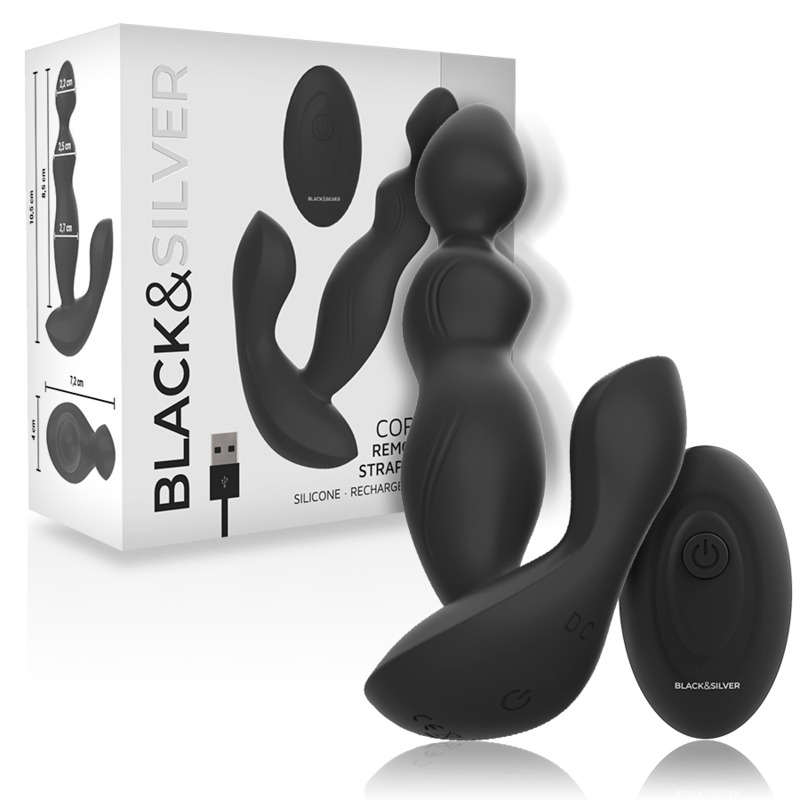 BLACKSILVER – TÉLÉCOMMANDE EN SILICONE POUR PLUG ANAL CORA