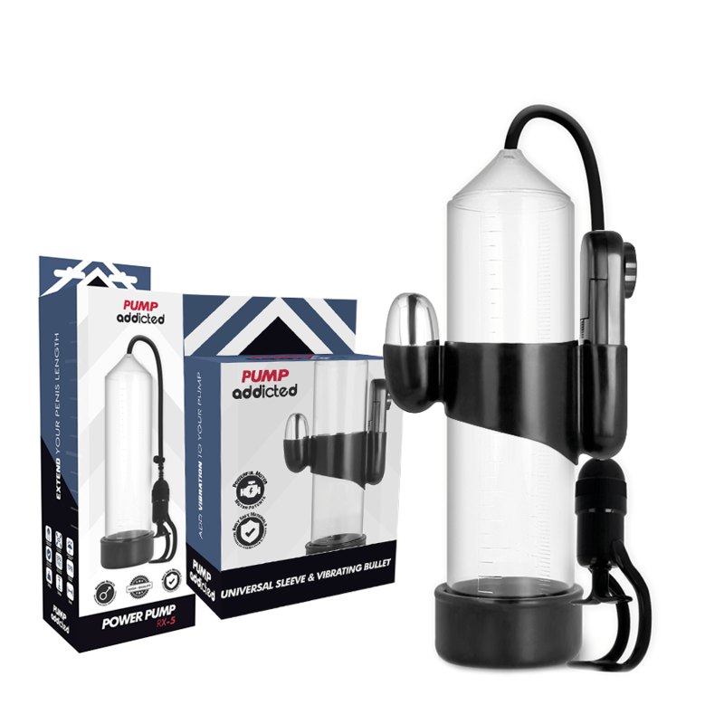 PUMP ADDICTED – VIBRATEUR TRANSPARENT RX5