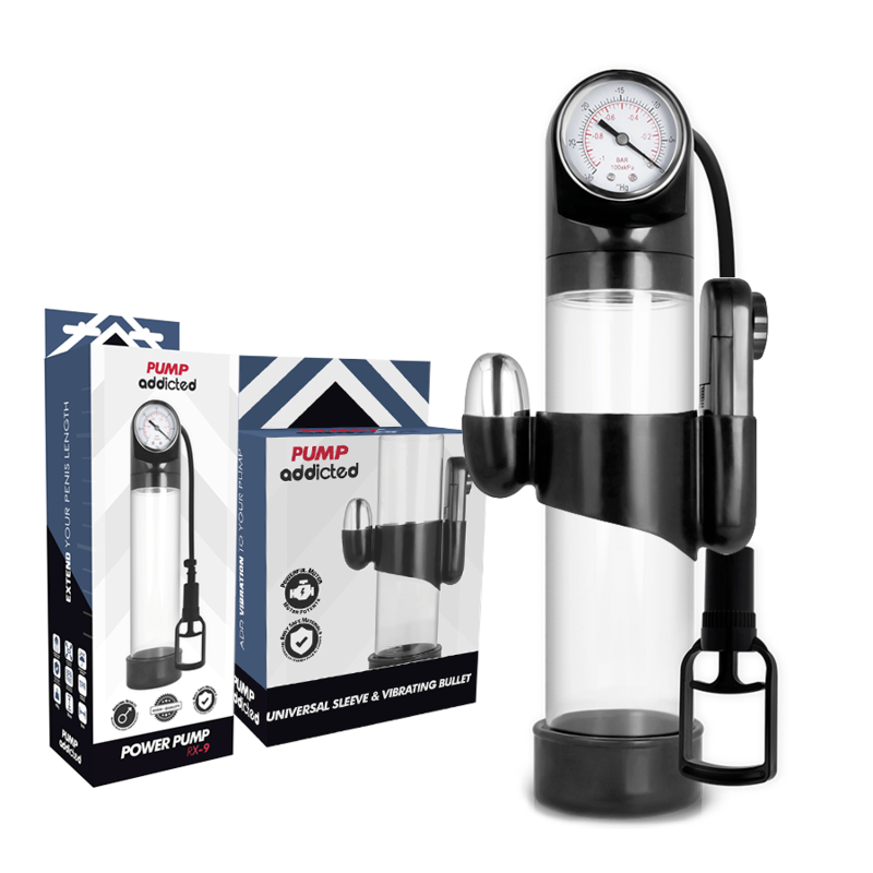 PUMP ADDICTED – VIBRATEUR TRANSPARENT RX9