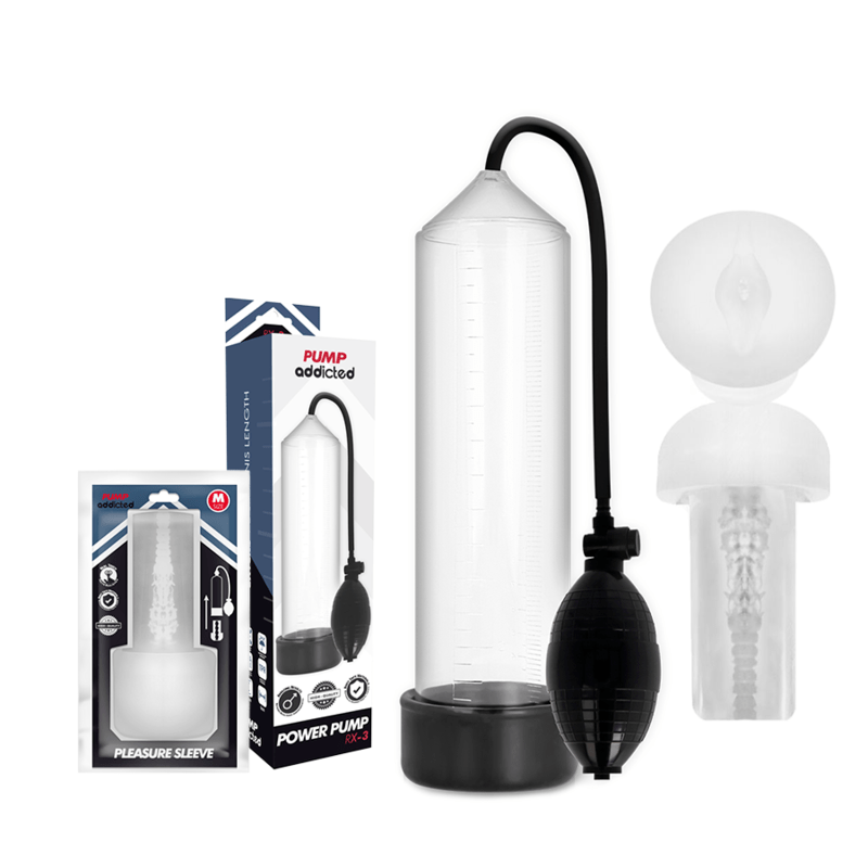 PUMP ADDICTED – RX3 TRANSPARENT AVEC MANCHON DE PLAISANCE