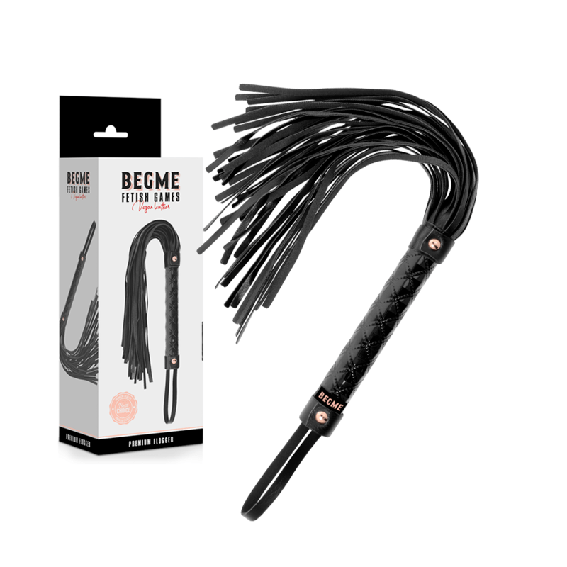 BEGME – BLACK EDITION FLOGGER EN CUIR VEGAN