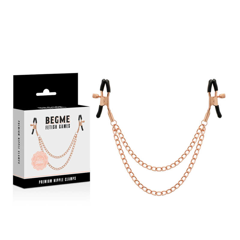 BEGME – BLACK EDITION PREMIUM PINCES À TÉTONS AVEC CHAÎNE