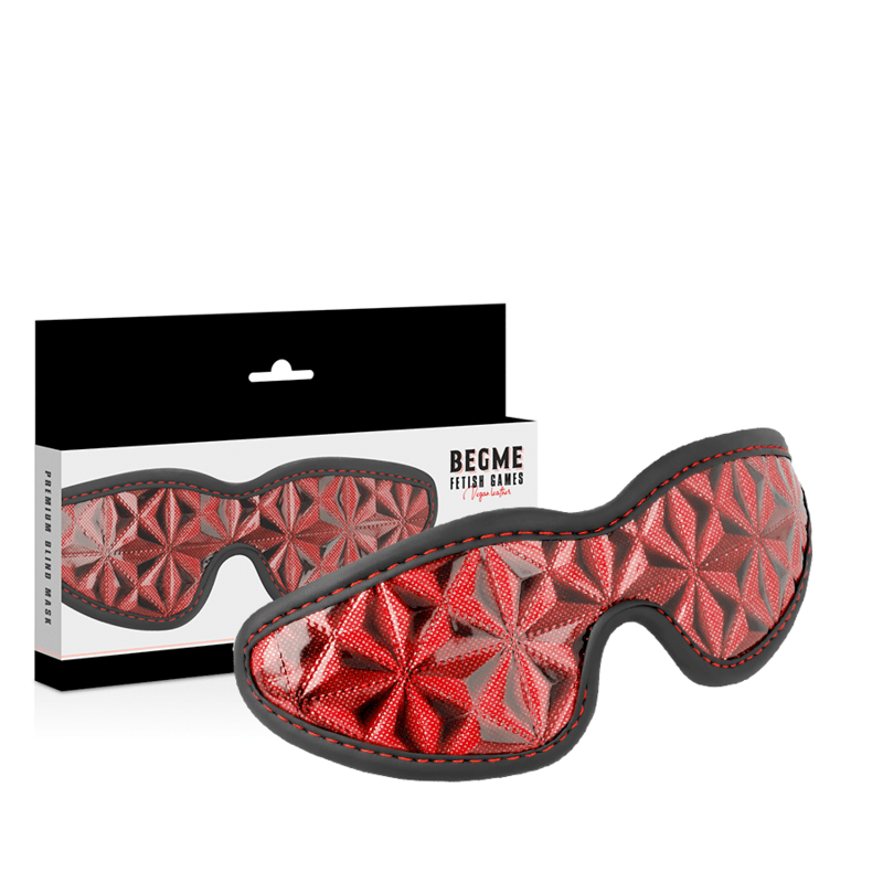 BEGME – MASQUE AVEUGLE PREMIUM ÉDITION ROUGE AVEC DOUBLURE EN NÉOPRÈNE