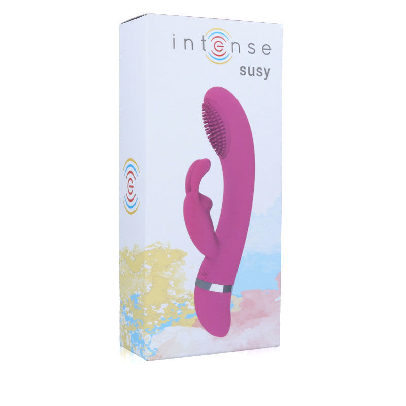 INTENSE – VIBRATEUR OSCILLANT SUSY SILICONE LAPIN ROSE