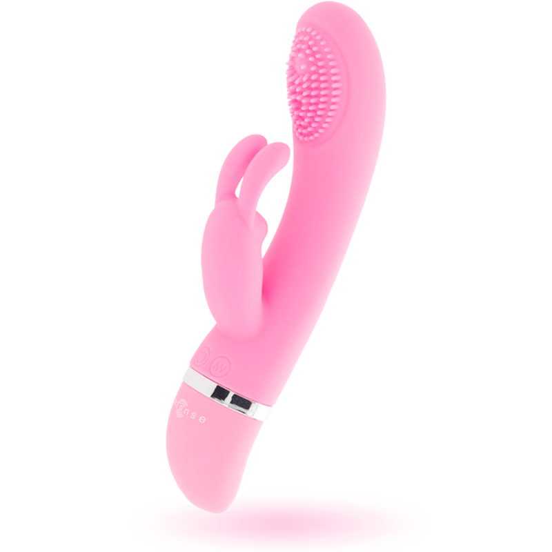INTENSE – VIBRATEUR OSCILLANT SUSY SILICONE LAPIN ROSE