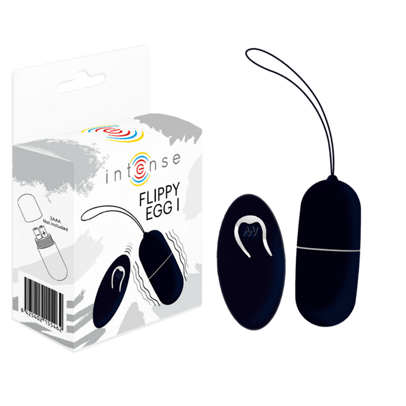 INTENSE – OEUF VIBRANT FLIPPY I AVEC TÉLÉCOMMANDE NOIR