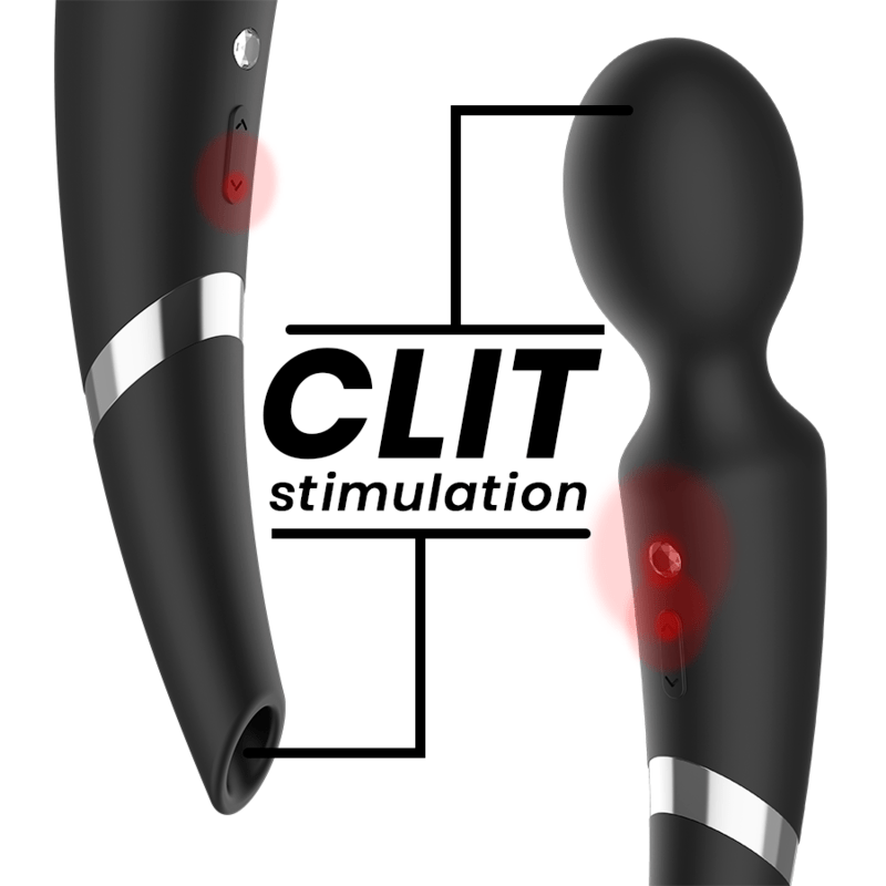 BLACKSILVER – BECK WAND ET ONDES STIMULANTES EN SILICONE 2 EN 1