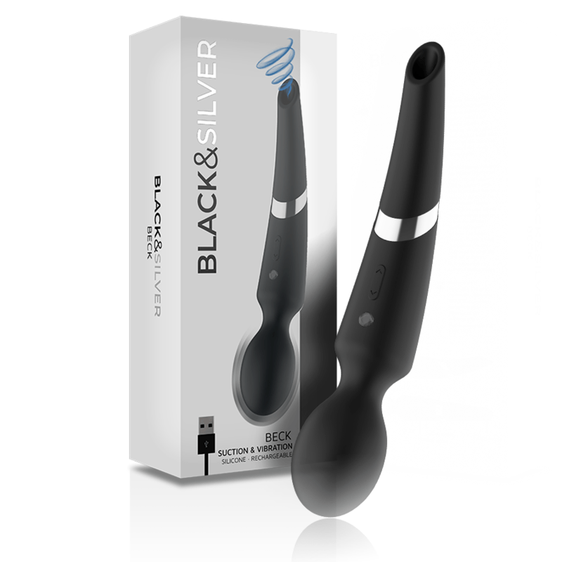 BLACKSILVER – BECK WAND ET ONDES STIMULANTES EN SILICONE 2 EN 1