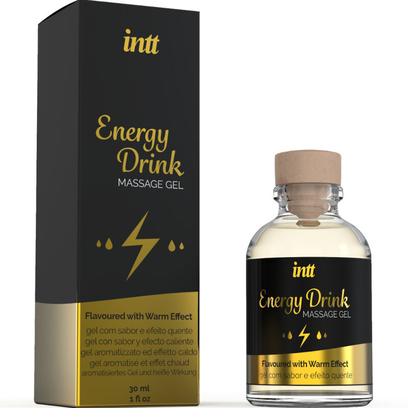 INTT MASSAGE  ORAL SEX – GEL DE MASSAGE A LENERGIE AROMATISEE CA BOISSON ET EFFET CHAUFFANT