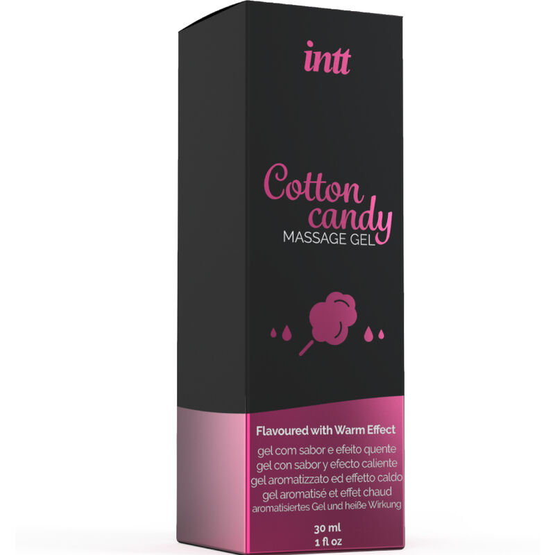 INTT MASSAGE  ORAL SEX – GEL DE MASSAGE SAVEUR COTTON BABE À PAPA ET EFFET CHAUFFANT