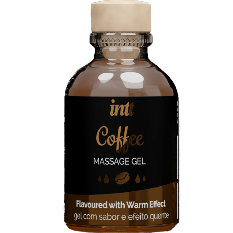 INTT MASSAGE  ORAL SEX – GEL DE MASSAGE SAVEUR CAFÉ EFFET CHAUD