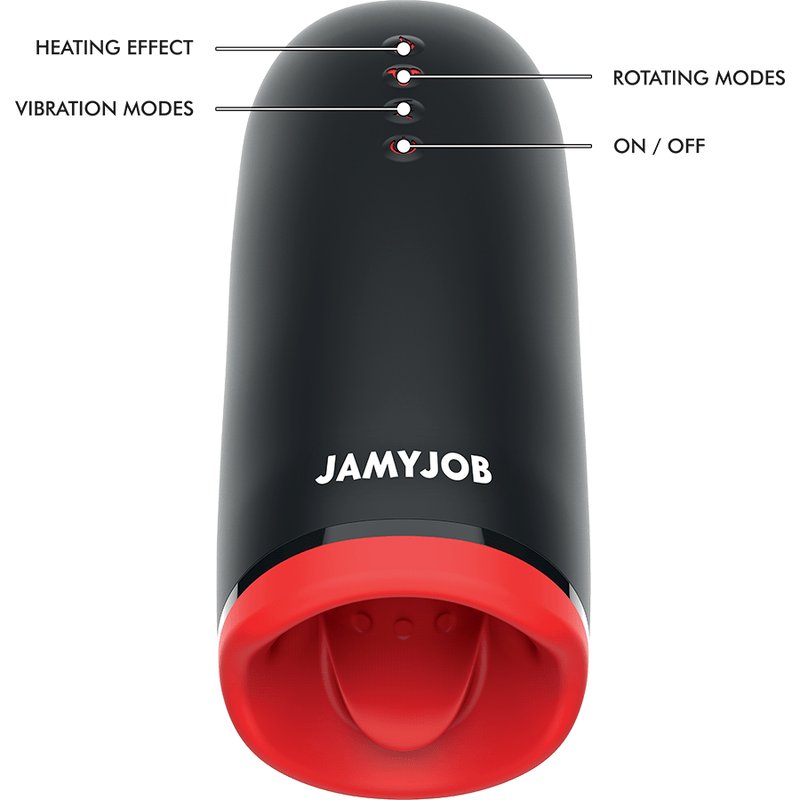 JAMYJOB – MASTURBATEUR CHAUFFANT ET ROTATION SPIN-X