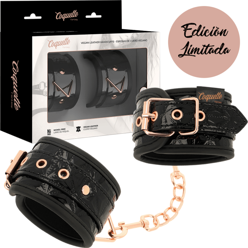 COQUETTE CHIC DESIRE – MENOTTES ÉDITION NOIRE AVEC DOUBLURE EN NÉOPRÈNE