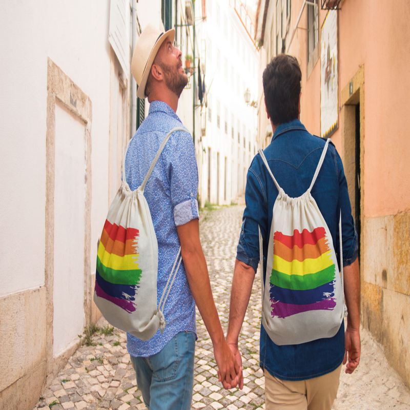 PRIDE – SAC  DOS DRAPEAU LGBT EN COTON