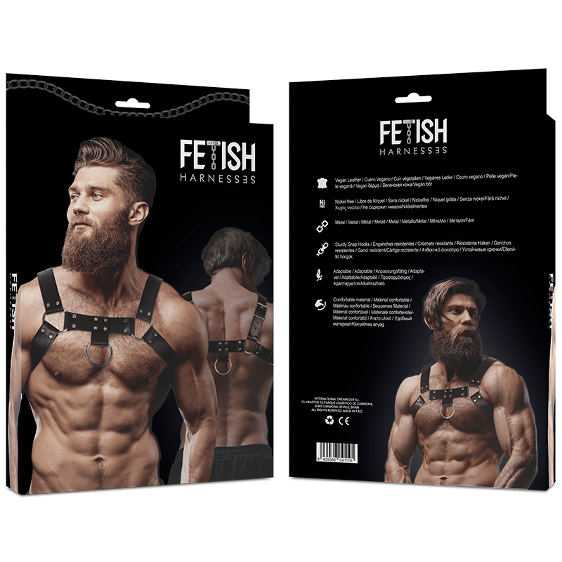 FETISH SUBMISSIVE ATTITUDE – HARNAIS DE POITRINE EN ÉCO-CUIR POUR HOMMES