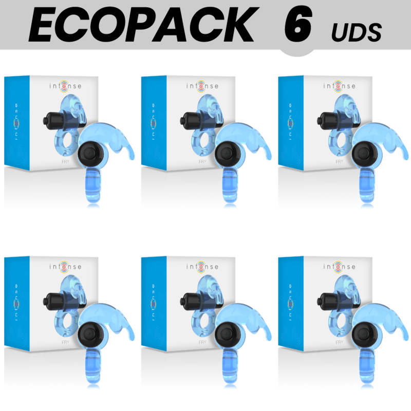 ECOPACK 6 UNITÉS – INTENSE ANNEAU VIBRATEUR BLEU FRY