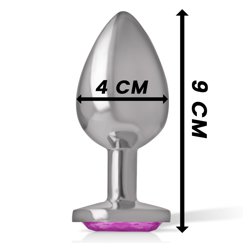 INTENSE – PLUG ANAL EN MÉTAL ALUMINIUM COEUR ROSE TAILLE L