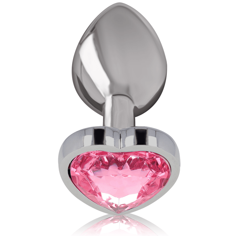INTENSE – PLUG ANAL EN MÉTAL ALUMINIUM COEUR ROSE TAILLE L