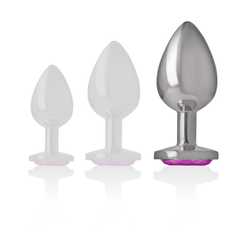 INTENSE – PLUG ANAL EN MÉTAL ALUMINIUM COEUR ROSE TAILLE L
