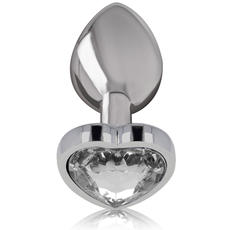 INTENSE – PLUG ANAL MÉTAL ALUMINIUM COEUR BLANC TAILLE M