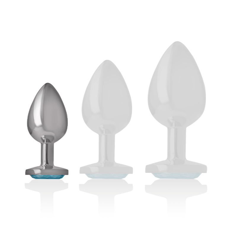 INTENSE – PLUG ANAL MÉTAL ALUMINIUM COEUR BLEU TAILLE S