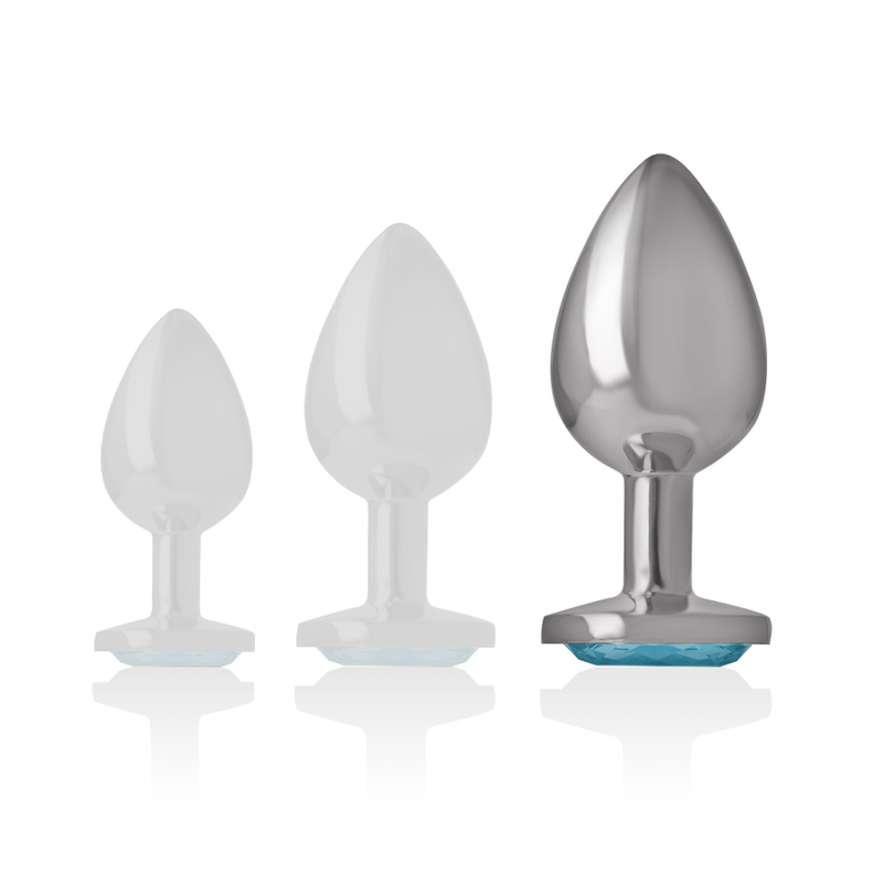 INTENSE – PLUG ANAL MÉTAL ALUMINIUM COEUR BLEU TAILLE L