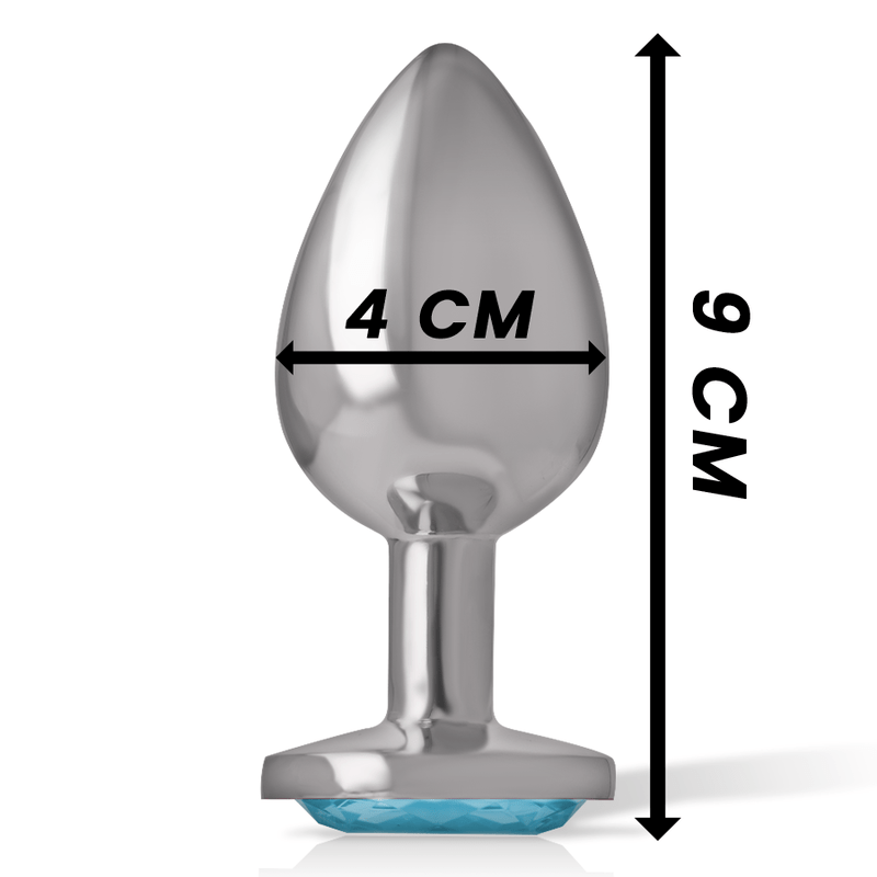 INTENSE – PLUG ANAL MÉTAL ALUMINIUM COEUR BLEU TAILLE L