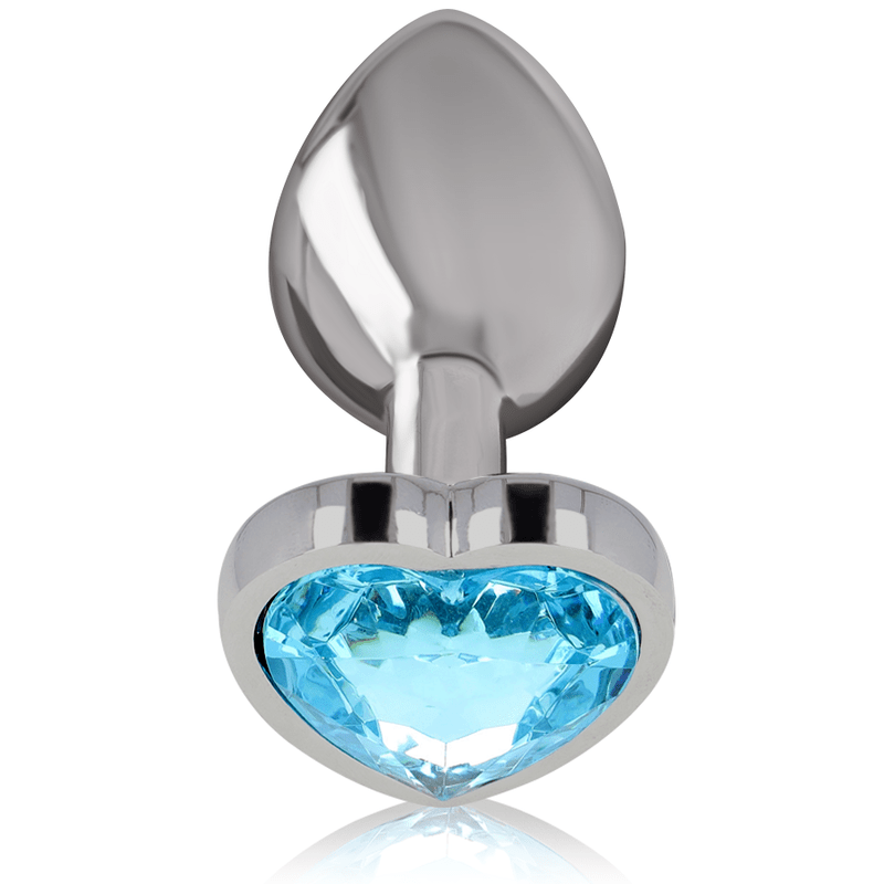 INTENSE – PLUG ANAL MÉTAL ALUMINIUM COEUR BLEU TAILLE M