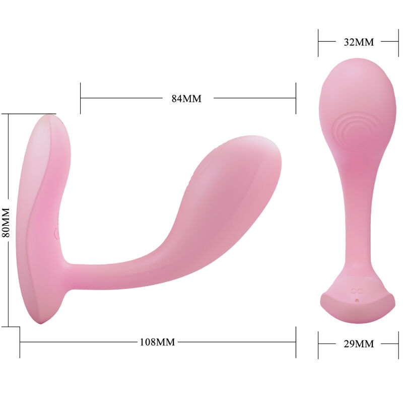 PRETTY LOVE – BAIRD APPLICATION G-SPOT 12 VIBRATIONS RECHARGEABLE ROSE