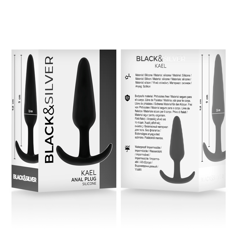 BLACKSILVER – PLUG ANAL EN SILICONE KAEL AVEC POIGNÉE MOYENNE