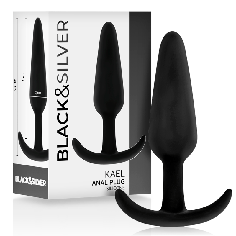 BLACKSILVER – PLUG ANAL EN SILICONE KAEL AVEC POIGNÉE MOYENNE