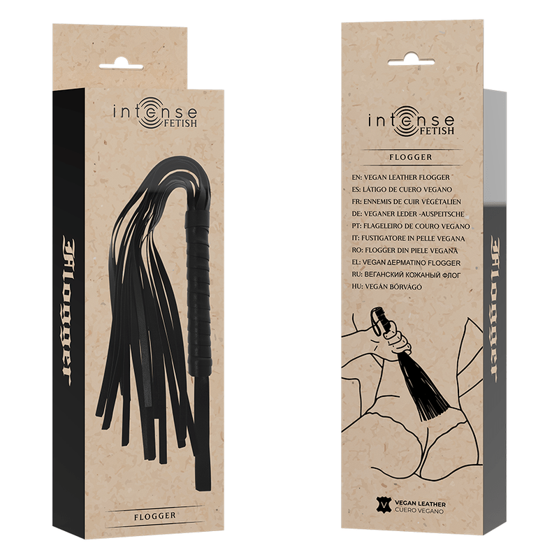 INTENSE – FETISH FLOGGER EN CUIR VÉGÉTALIEN