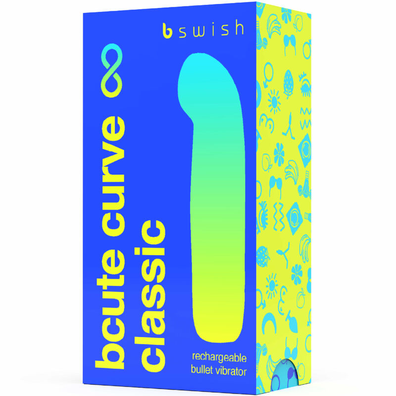 B SWISH – VIBRATEUR RECHARGEABLE BCUTE CURVE INFINITE CLASSIQUE BLEU SILICONE