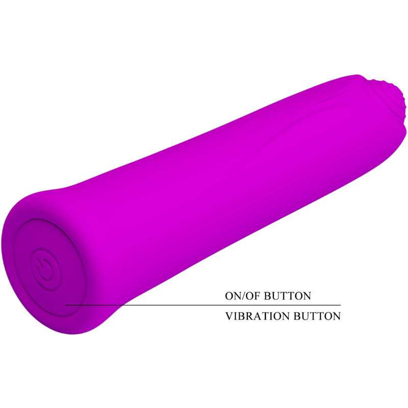 PRETTY LOVE – VIBRATEUR CURTIS MINI SUPER POWER 12 VIBRATIONS EN SILICONE VIOLETTE