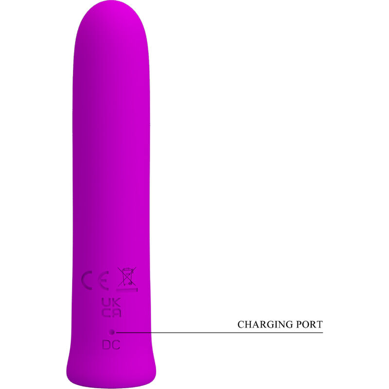 PRETTY LOVE – VIBRATEUR CURTIS MINI SUPER POWER 12 VIBRATIONS EN SILICONE VIOLETTE