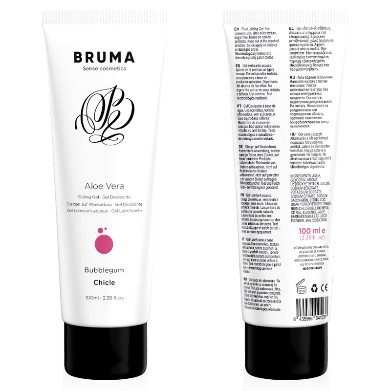 BRUMA – GEL GLISSANT ALOE VERA SAVEUR BUBBLEGUM 100 ML